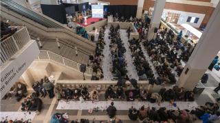 British Library'de toplu iftar programı: Ezan okundu, dua edildi