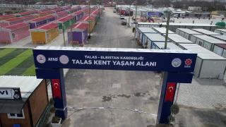 Talas Kent Yaşam Alanı depremzedelerin tüm ihtiyaçlarını karşılıyor