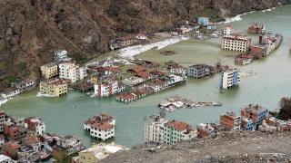 Suya gömülen ilçeye son bakış