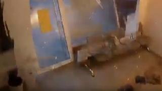 Çamaşır kurutma makinesi patladı, saniyelerle kurtuldu