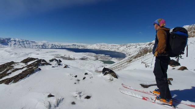 Yerli ve yabancı dağcılar, Nemrut Dağı’na kayaklı tırmanış yaptı