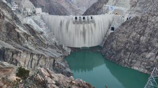 Yusufeli Barajı'nda suyun yükselişi böyle görüntülendi