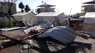 Pazarcık'taki fırtına anı kamerada