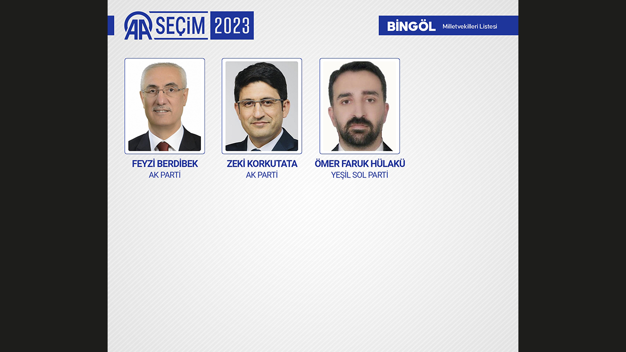 BİNGÖL MİLLETVEKİLLERİ