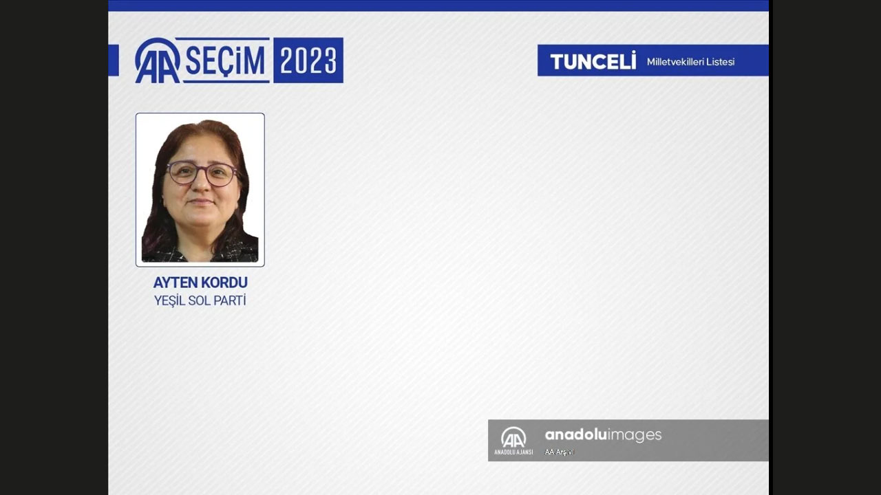 TUNCELİ MİLLETVEKİLİ