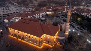 Hacı Bayram-ı Veli Camii dronla görüntülendi