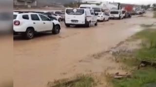 Sağanak Ankara-Samsun ulaşımını aksattı