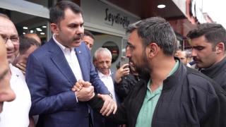 AFAD gönüllüsü Bakan Kurum'a dert yandı: Kanıma dokundu, bir şişe su içmiştim