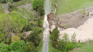 Kastamonu’da sel: Yol çöktü, tarım arazilerini su bastı