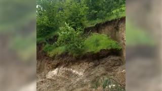 Amasya'da sağanak heyelana neden oldu