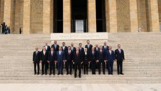 Cumhurbaşkanı Erdoğan ve kabine üyeleri Anıtkabir'de