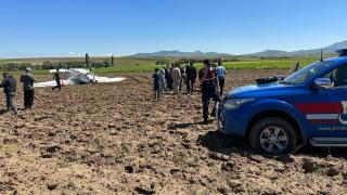 Aksaray'da eğitim uçağı düştü