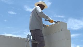 Deprem bölgesinde yeni yapı sistemi kullanılıyor