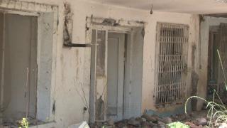 İstinat duvarı gecekondu üzerine çöktü