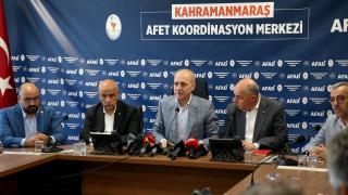 TBMM Başkanı Kurtulmuş deprem bölgesini ziyaret etti