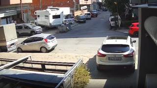 Çekmeköy'de binadaki patlama anı kamerada