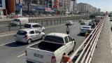 Diyarbakır’da zincirleme trafik kazasında 5 araçta hasar oluştu