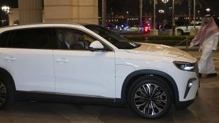 Prens Selman, Cumhurbaşkanı Erdoğan'ı Togg ile oteline bıraktı