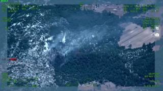 Orman yangını söndürme çalışmalarına Rusya’dan gelen uçak da destek verdi