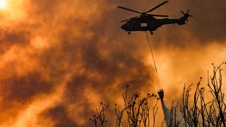 İzmir Kınık'ta orman yangını