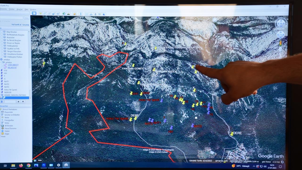Hava ve kara araçları sistem üzerinden takip ediliyor