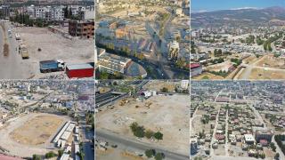 Deprem bölgesinde enkazlar yerini büyük boşluklara bıraktı