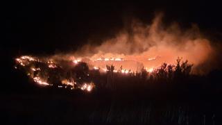 Malatya’da meyve bahçelerinin bulunduğu dağlık alanda yangın