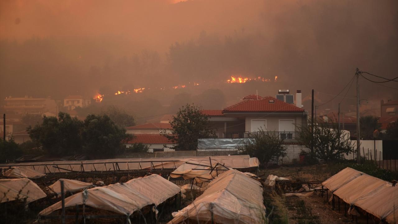 Yunanistan'da yangın Batı Trakya'da Türklerin yaşadığı köylere ulaştı
