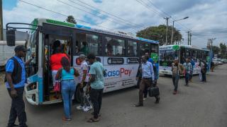 Kenya'da çevre dostu elektrikli otobüsler kullanılmaya devam ediyor