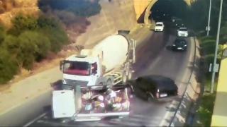 Alanya'daki zincirleme kaza kamerada