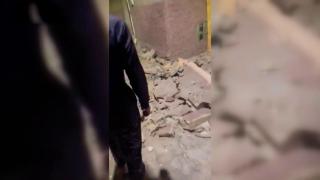 Fas'ta 1037 kişinin öldüğü depremde panik anları kamerada