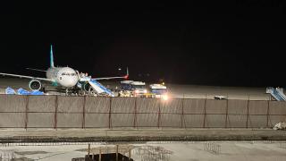 Motoru arızalanan uçak Trabzon Havalimanı'na acil iniş yaptı