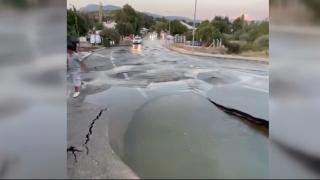 Bodrum'da içme suyu isale hattında patlama
