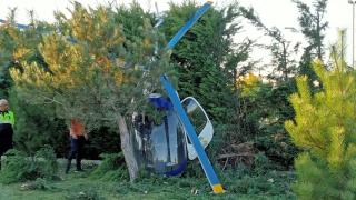 Afyonkarahisar'daki helikopter kazası kamerada