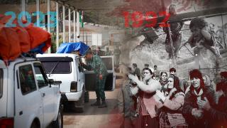 Bu kez Ağdamlı Lokman ve Fuzulili Vüsal Ermenileri uğurluyor