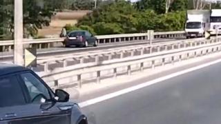 TEM Otoyolu'nda kilometrelerce ters yönde ilerledi