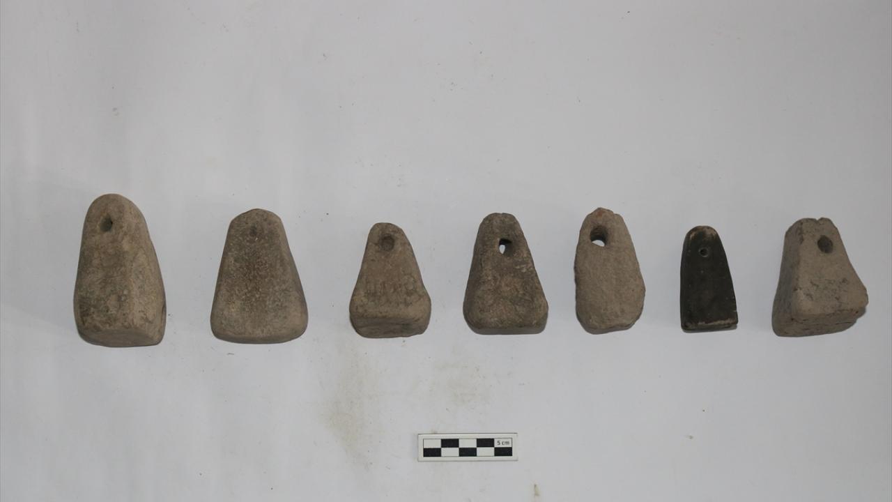 "Çok sayıda tezgah ağırlıkları ve ağırşak bulduk"