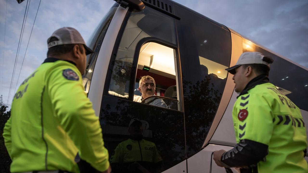 Sivrihisar-Ankara kara yolundaki denetimler