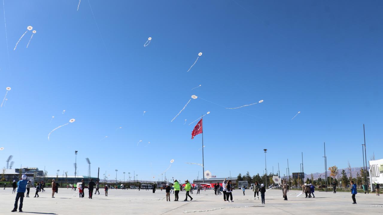 "100 uçurtmayı gökyüzüne çıkardık"