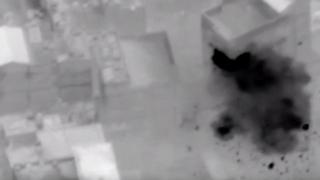 İsrail ordusu hava saldırılarının videosunu yayınladı