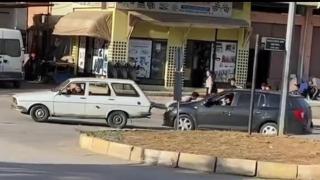 Halat yerine çocuğu kullandılar: Tehlikeli anlar kamerada