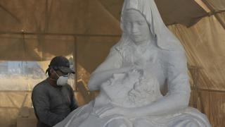 Maden mühendisi heykeltıraşın eserleri yurt dışında alıcı buluyor