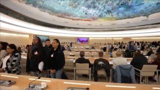 ABD Büyükelçisi Taylor BM'de konuşurken STK temsilcileri sırtlarını döndü