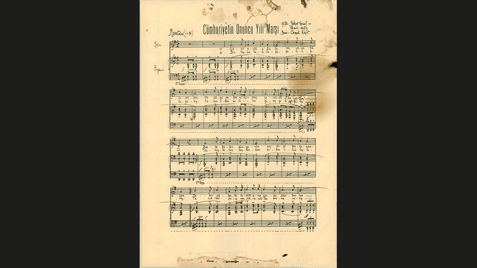 Tarihi belgelerde 10. Yıl Marşı