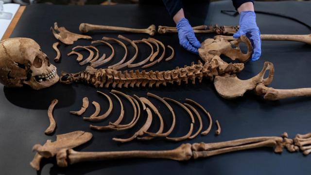 Arkeologlar Polonya mezarl���nda 'vampirleri' ortaya ��kard�