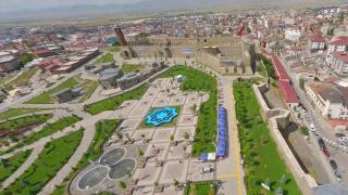 Erzurum'un tarihi mekanları FPV dron ile görüntülendi