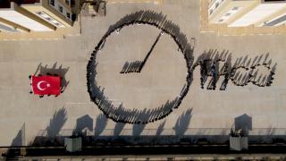 Siirtli öğrencilerden 10 Kasım kareografisi