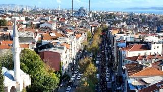 Edirnekapı'dan Beyazıt'a Filistin'e destek yürüyüşü
