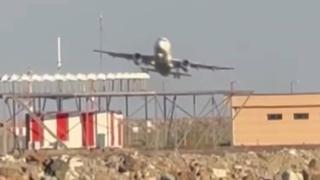 Ordu'da yolcu uçağı iniş sırasında fırtına nedeniyle pisti pas geçti