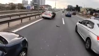 İstanbul'da düğün konvoyunda kaza